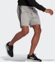 Adidas aeroready essentials 3 stripes korte broek grijs heren - Thumbnail 5