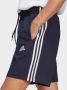 Adidas Blauwe 3Stripes Shorts van Katoen Blue Heren - Thumbnail 4