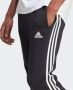 Adidas Essentials Fleece 3-Stripes Tapered Cuff Sweatpants Zwart Heren - Thumbnail 7