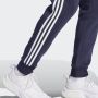 Adidas Essentials Fleece 3-Stripes Tapered Cuff Sweatpants Blauw Heren - Thumbnail 9