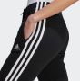 Adidas Essentials 3-Stripes Fleece Zwarte Sportbroek voor Dames Black Dames - Thumbnail 5