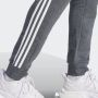 Adidas Grijze Fleece 3-Stripes Trainingsbroek voor Heren Grijs Heren - Thumbnail 5