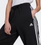 Adidas Dames Essentials 3-Stripes Open Hem Fleece Sportbroek Zwart Dames - Thumbnail 5