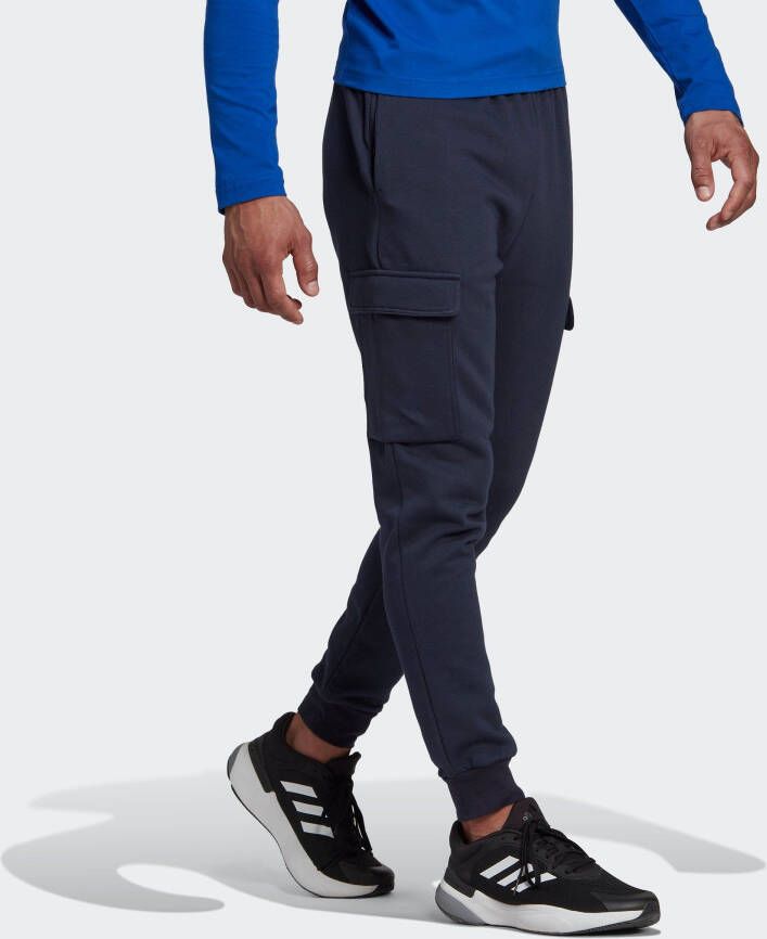 adidas Sportswear Sportbroek ESSENTIALS FLEECE REGULAR TAPERED CARGOBROEK (1-delig)