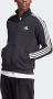 Adidas Sportswear Essentials Fleece 3-Stripes Sweatshirt met Korte Rits - Thumbnail 7