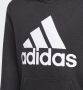 Adidas Performance sporthoodie zwart wit Sportsweater Jongens Meisjes Katoen Capuchon 152 - Thumbnail 6