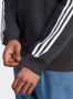 Adidas Essentials Fleece 3-Stripes Sweatshirt Black Heren - Thumbnail 7