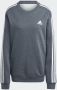 Adidas Sportswear Essentials Fleece 3-Stripes Sweatshirt - Thumbnail 6