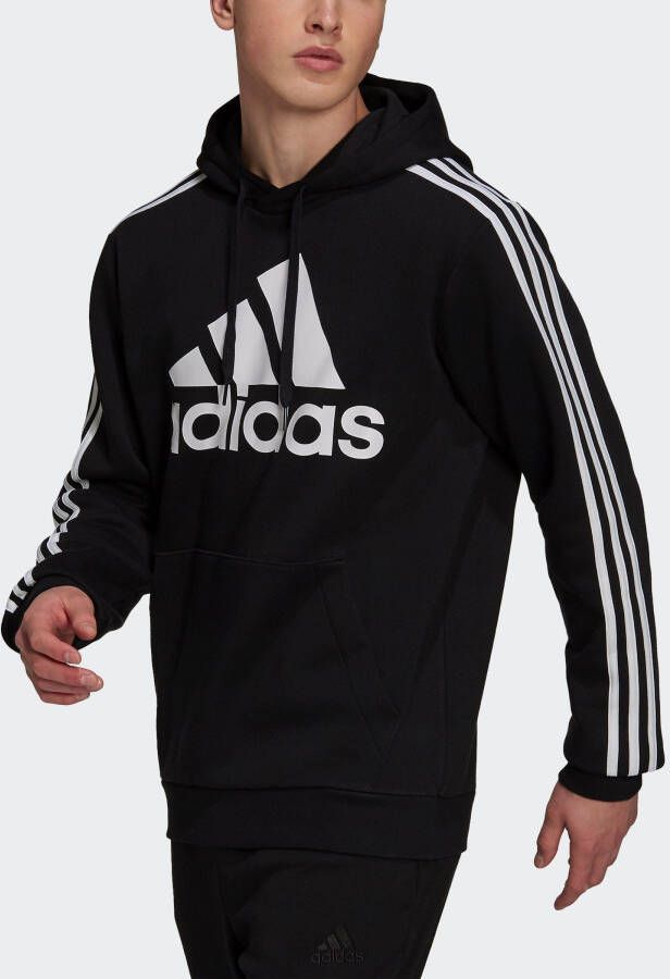 adidas Sportswear Sweatshirt Essentials fleece 3-strepen logo hoodie