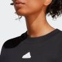 Adidas Zwarte Future Icons 3-Stripes Sweater Zwart Dames - Thumbnail 10