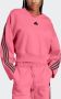 Adidas Future Icons 3-Stripes Ronde Hals Sweatshirt Roze Dames - Thumbnail 3