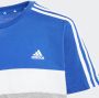 Adidas Sportswear Tiberio 3-Stripes Colorblock Katoenen T-shirt Kids - Thumbnail 6