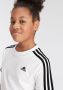 Adidas Sportswear Essentials 3-Stripes Katoenen T-shirt - Thumbnail 4