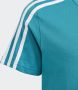 Adidas Sportswear T-shirt turquoise wit Blauw Katoen Ronde hals 128 - Thumbnail 3