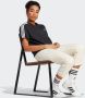Adidas 3-Stripes Badge of Sport Crop T-Shirt Black White- Dames Black White - Thumbnail 8