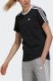 Adidas Essentials 3 Bands for Women T -Shirt Zwart Dames - Thumbnail 5