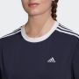 Adidas 3-Stripes Badge of Sport T-Shirt Legend Ink White- Dames Legend Ink White - Thumbnail 7