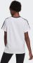 Adidas 3-Stripes Badge of Sport T-Shirt White Black- Dames White Black - Thumbnail 4