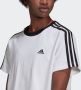 Adidas 3-Stripes Badge of Sport T-Shirt White Black- Dames White Black - Thumbnail 7