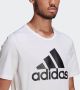Adidas Essentials Single Jersey Big Logo T-Shirt Wit Heren - Thumbnail 13