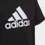 Adidas Sportswear T-shirt zwart wit Katoen Ronde hals Logo 152 - Thumbnail 8