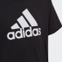 Adidas Sportswear T-shirt zwart wit Katoen Ronde hals Logo 152 - Thumbnail 6