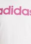 Adidas Sportswear T-shirt met logo wit roze Meisjes Katoen Ronde hals Logo 170 - Thumbnail 7