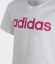 Adidas Sportswear T-shirt met logo wit roze Meisjes Katoen Ronde hals Logo 152 - Thumbnail 6