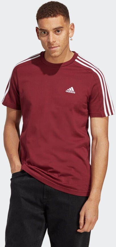adidas Sportswear T-shirt Essentials single-jersey 3-strepen