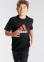 Adidas Sportswear T-shirt met logo zwart rood wit Katoen Ronde hals 140 - Thumbnail 7
