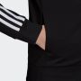 Adidas Sweatshirt Essentials Warm-Up Slim 3 Bandas Zwart Dames - Thumbnail 6