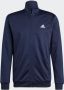 Adidas Blauw Tricot Pak met Hoge Hals Rits en Logo Blauw Heren - Thumbnail 7