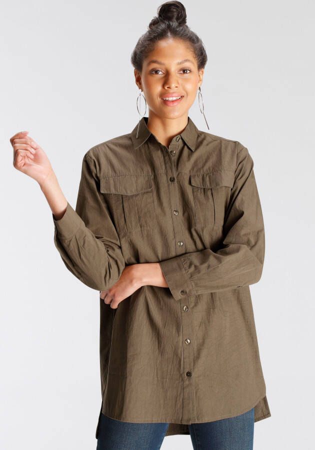 AJC Lange blouse met turn-upmouwen nieuwe collectie