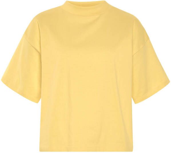 AJC Oversized shirt met modieuze brede geribde ronde halslijn