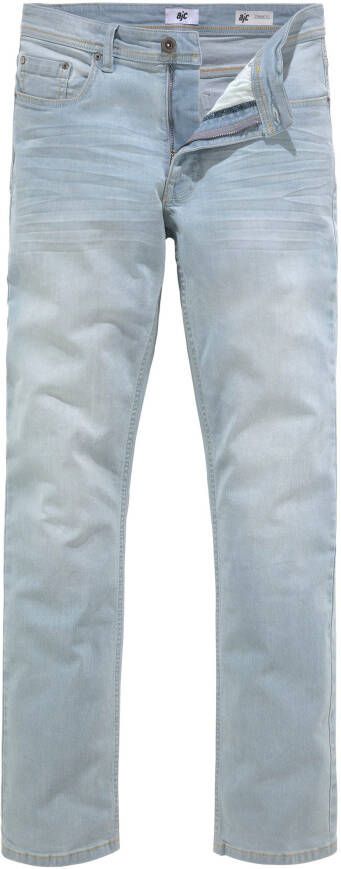 AJC Straight jeans rechtes gesneden used-look-wassing lage taille