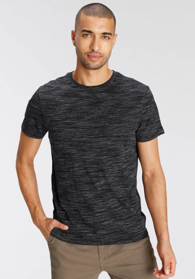 AJC T-shirt Korte mouwen regular fit gemêleerd ronde hals