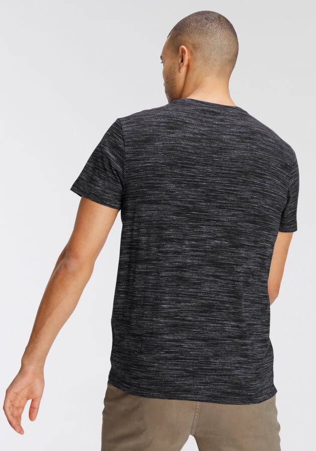 AJC T-shirt Korte mouwen regular fit gemêleerd ronde hals
