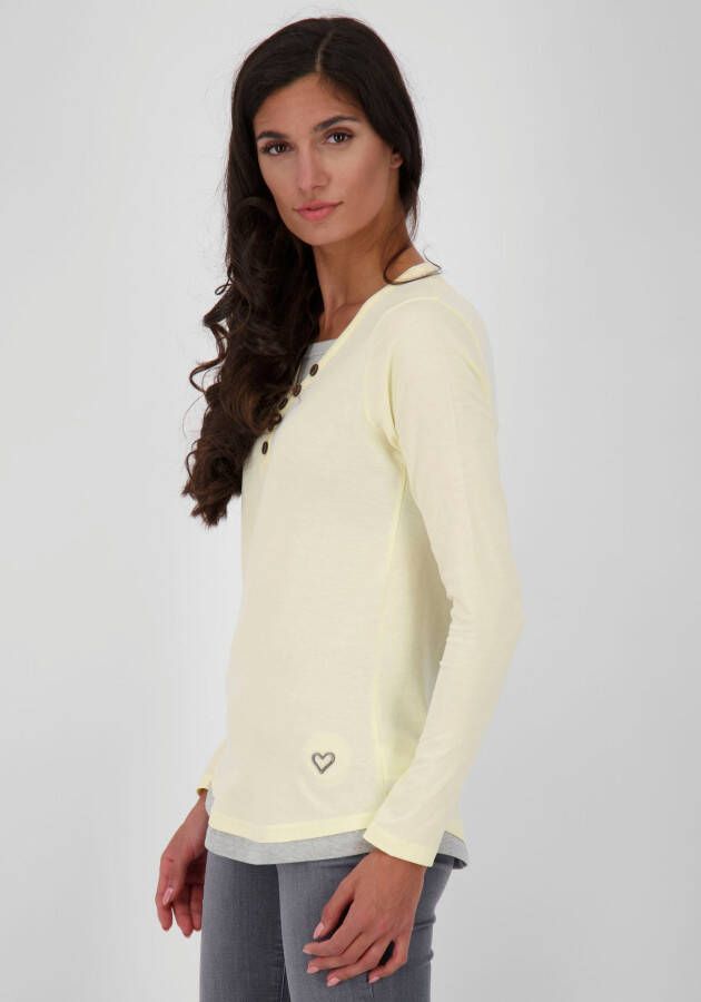 Alife & Kickin T-shirt LelitaAK A vrouwelijke longsleeve in 2-in-1-look