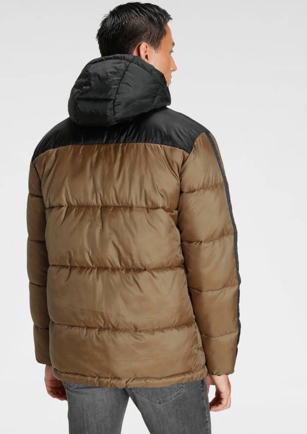 ALPENBLITZ Gewatteerde jas "Kirkenes" met logotape opzij op de mouw