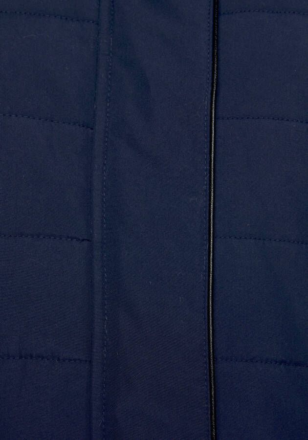 ALPENBLITZ Winterjack Bern tijdloze doorgestikte mantel met een afneembare capuchon