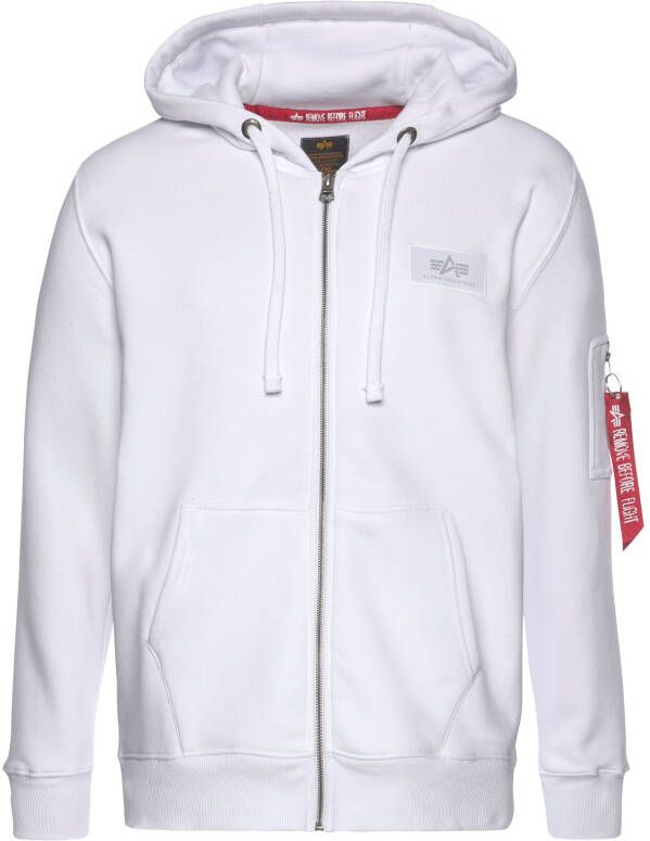 Alpha Industries Capuchonsweatvest Back Print Zip Hoody