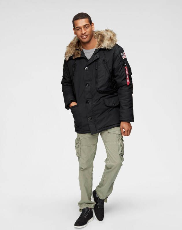 Alpha Industries Cargobroek Jet pant met zijcargozakken en koord aan de beenafsluiting