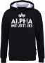Alpha industries Schuimprint hoodie 143302 95 Zwart Heren - Thumbnail 7