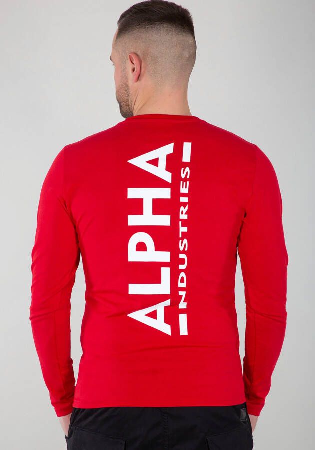 Alpha Industries Shirt met lange mouwen Back Print L