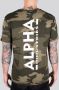 Alpha Industries Shirt met ronde hals Backprint T Camo - Thumbnail 2