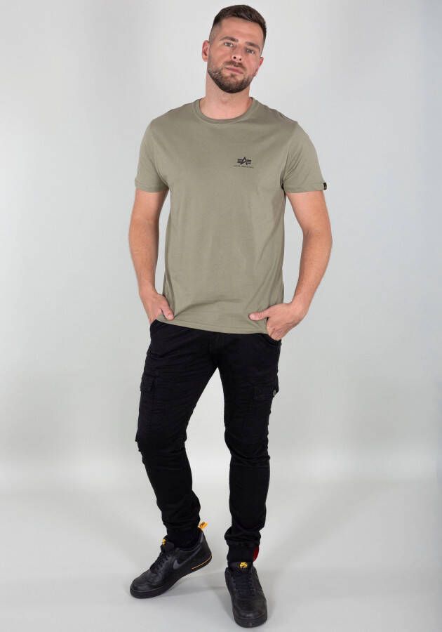 Alpha Industries Shirt met ronde hals BASIC T SMALL LOGO