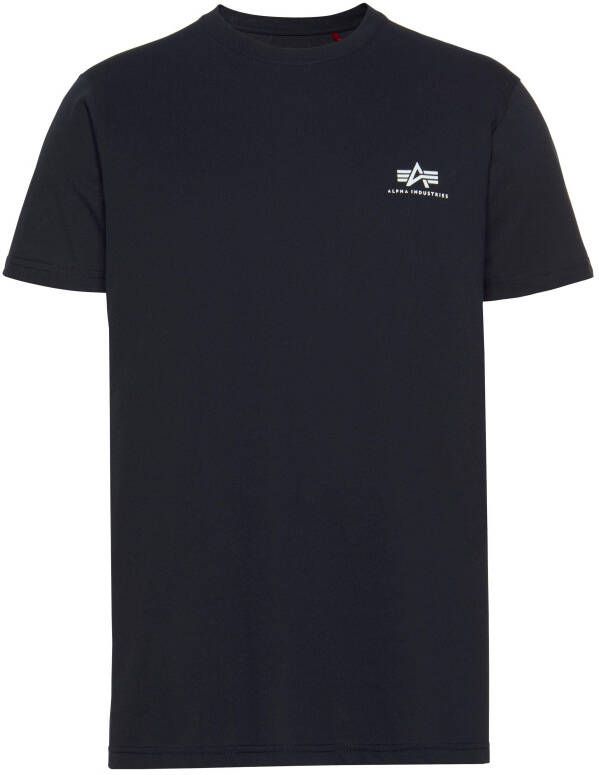 Alpha Industries Shirt met ronde hals BASIC T SMALL LOGO