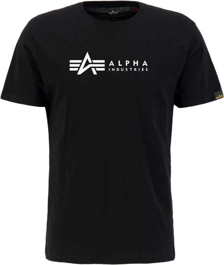 Alpha Industries Shirt met ronde hals Label T 2 Pack (2-delig Set van 2)
