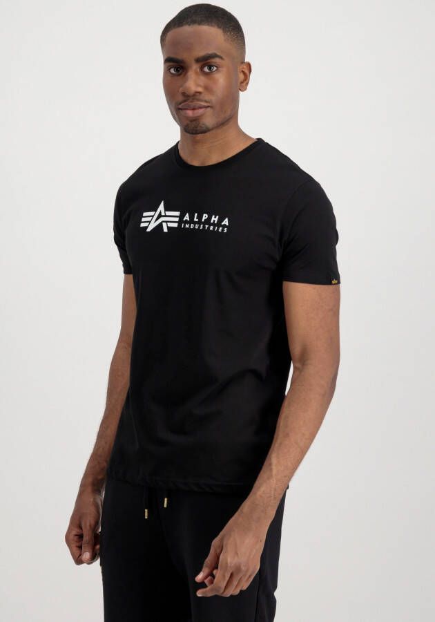 Alpha Industries Shirt met ronde hals Label T 2 Pack (2-delig Set van 2)