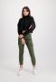 Alpha industries Zwarte Cropped Sherpa Coltrui Sweatshirt Black Dames - Thumbnail 1